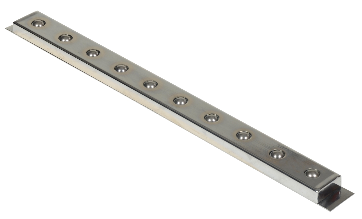 30 x 2.75 in. Ball Transfer Strip, Chrome