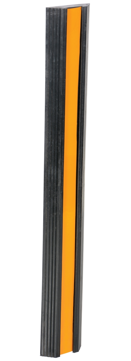 Extruded,Rubber Bumper Stop,36", 1.25 H, 36 L, 5.5 W, Rubber, Black