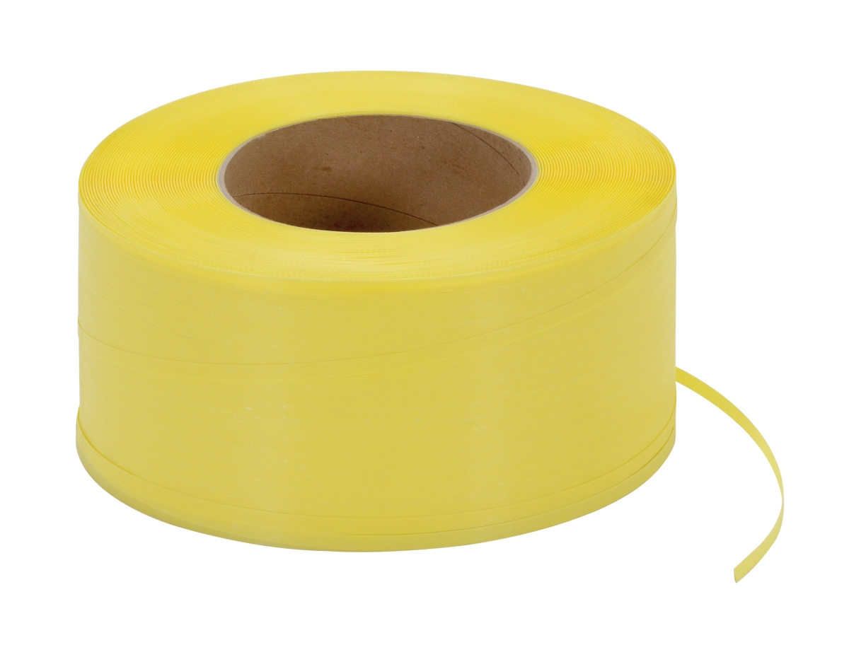 ST-12-9X8-YL 9 x 8 in. Yellow Polypropylene Strapping - 9900 ft. per Roll