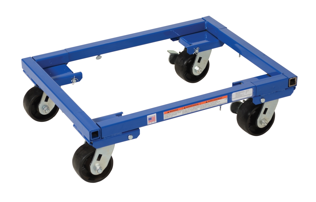 ATD-1622-4 16 x 22 in. Adjustable Tote Dolly with 4 in. Casters