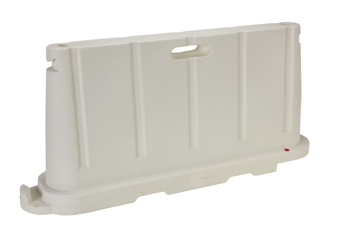 BCD-7636-WH Stackable Polyethylene Barricade, White