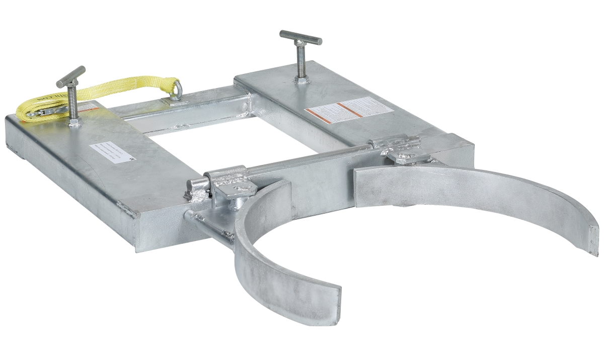 55 gal Galvanized Single Drum Gripper, 1500 lbs