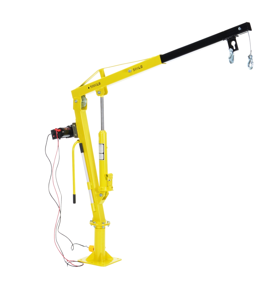 WTJ-2-DC 12V DC Powered Winch Operated Truck Jib Crane, 1000 lbs