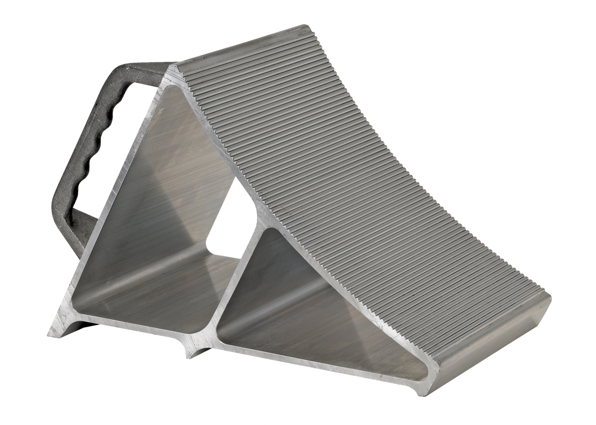 EALUM-7-HNDG Aluminum Wheel Chock with Hand Grip