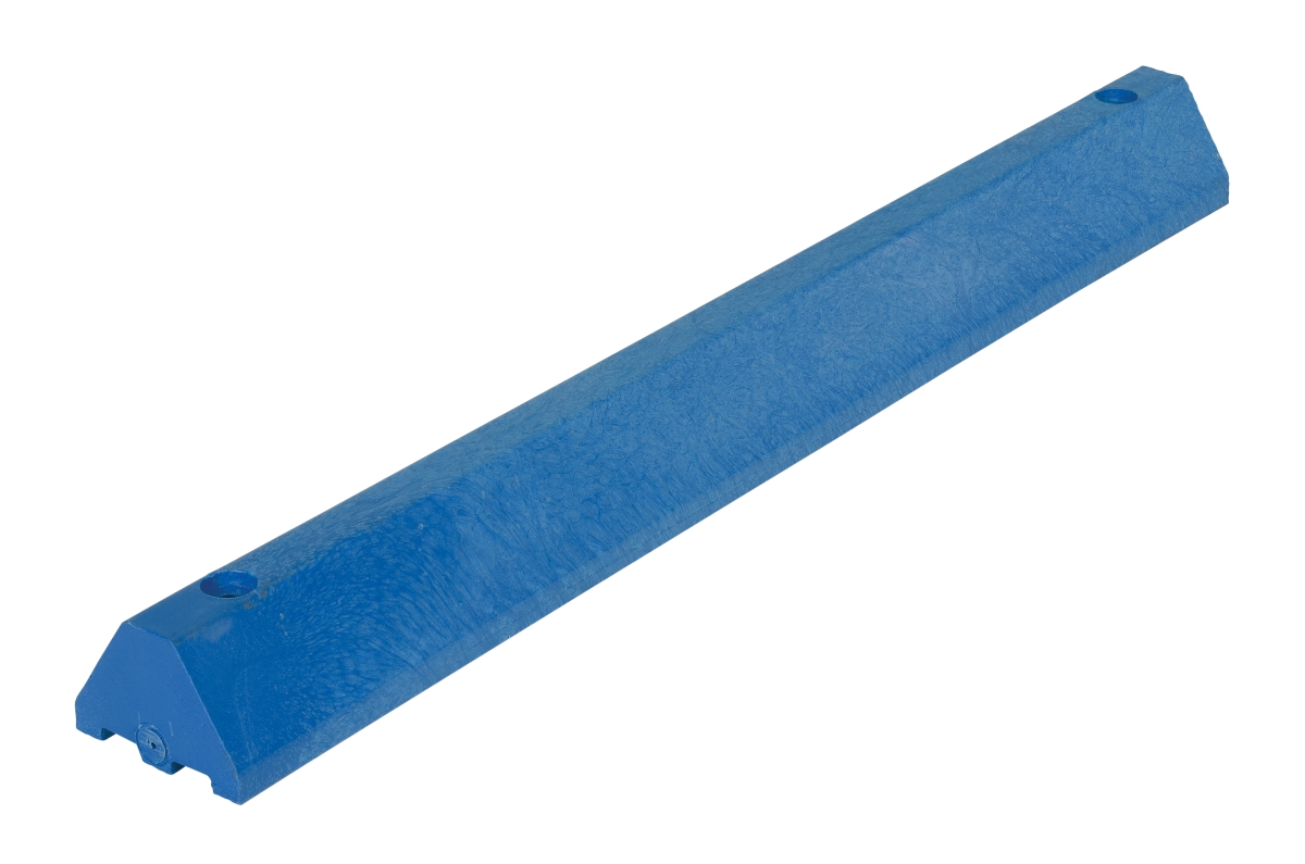 CS-S48-B 48 in. Recycled Plastic Car Stop, Blue