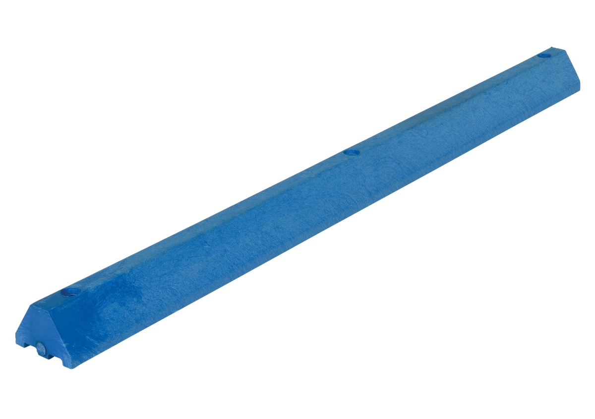 Car Stop, Plastic, 4 Height, 72 Length, 30, Blue