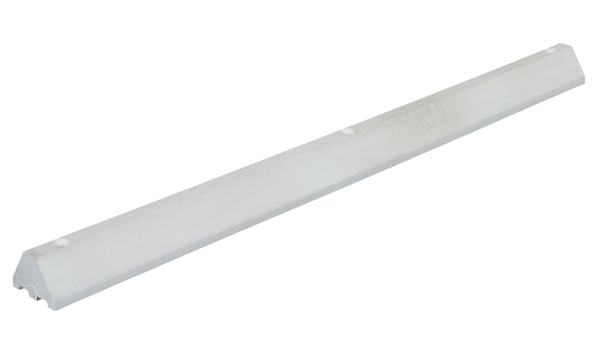 CS-S72-W 72 in. Recycled Plastic Car Stop, White