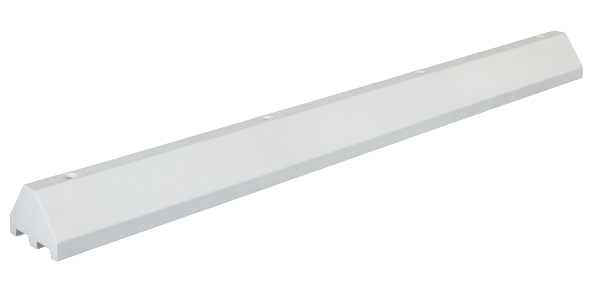 96 in. Recycled Plastic Truck Stop - White