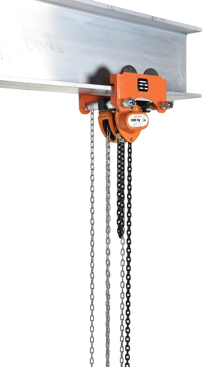 LOW-2G Low Headroom Chain Hoist Trolley Gear, 2000 lbs