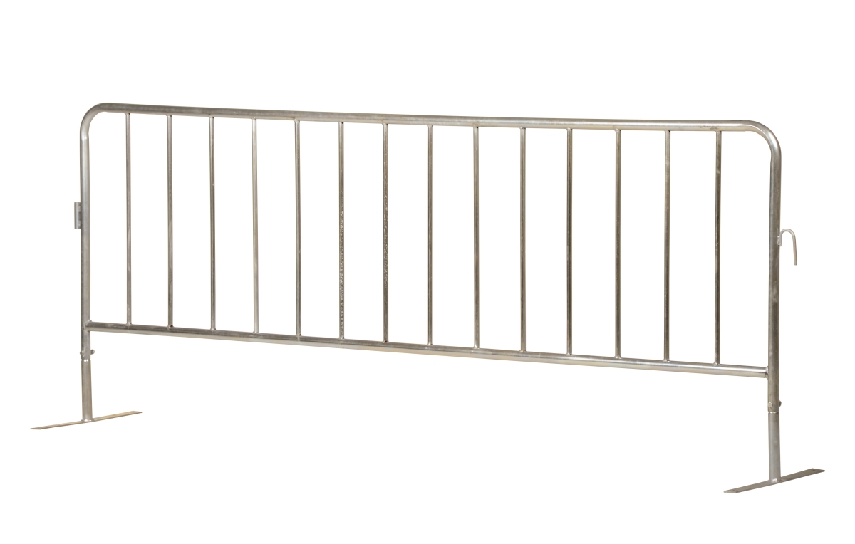 PRAIL-102-HD-G-FF Heavy Duty Galvanized Barrier with Flat Feet
