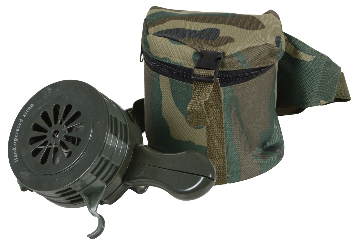 SIREN-100-P-GN Siren Plastic Hand Crank - Army Green