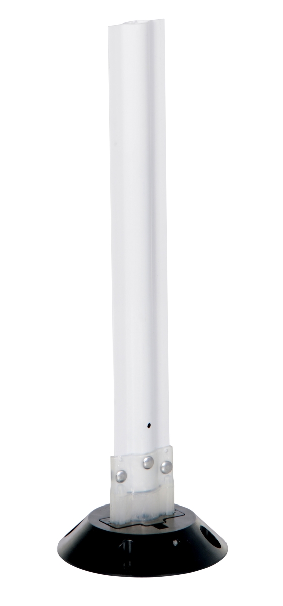 Flexible Stake, Polycarbonate, 8 in Length, 8 in Width, 24 in Height, White