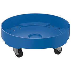 DRUM-DP-HD-55-BU 55 gal Polyethylene Heavy Duty Drum Dolly - Blue