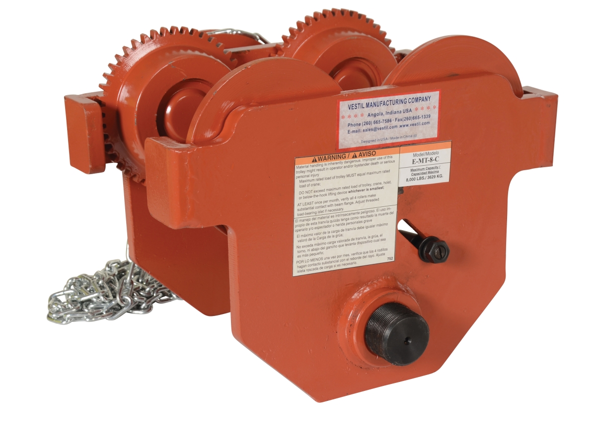 E-MT-8-C Eye Manual Trolley Geared, 8000 lbs