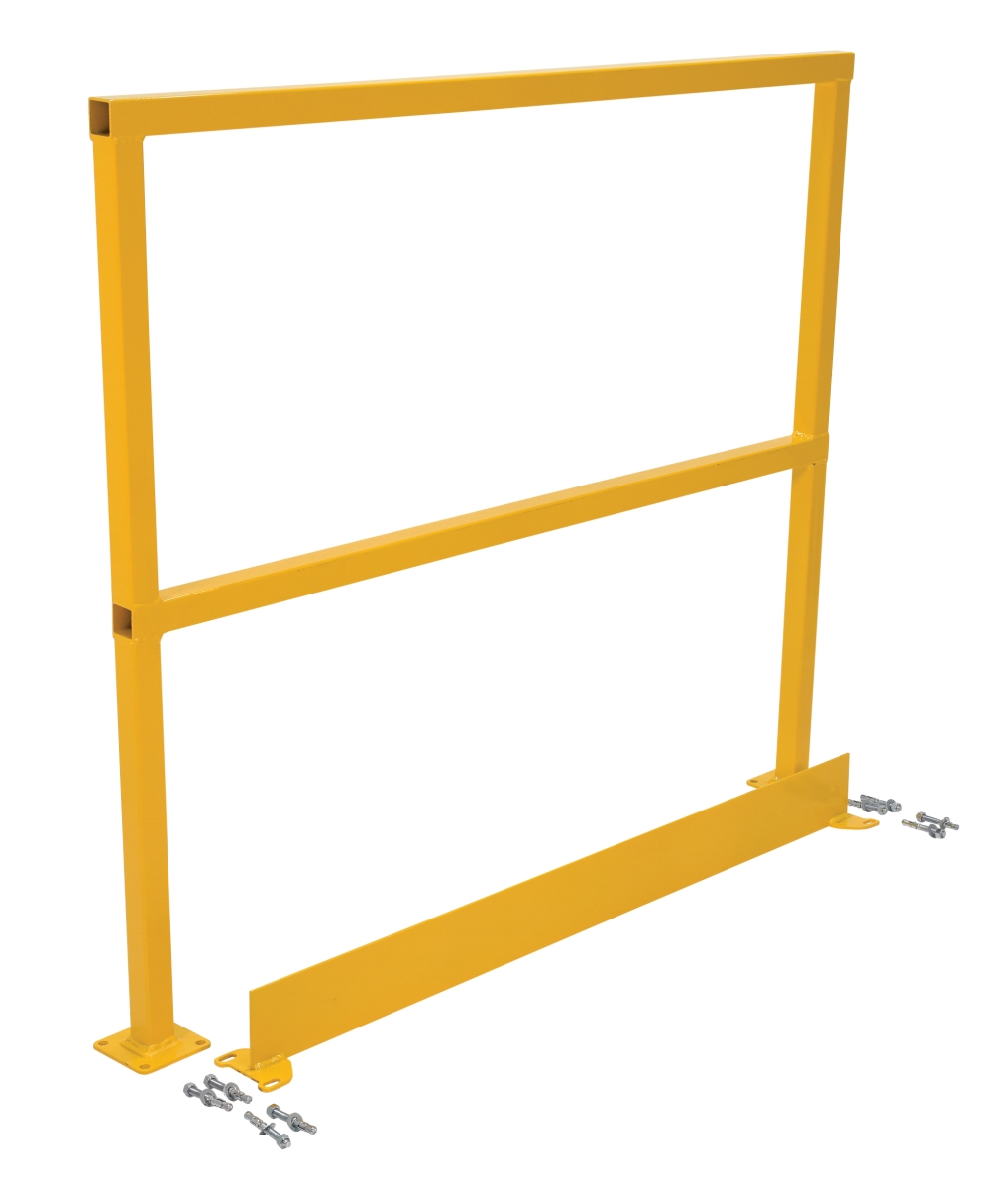 SQ-48-TB-HWR 48 in. Safety Handrail with Hardware & Toeboard