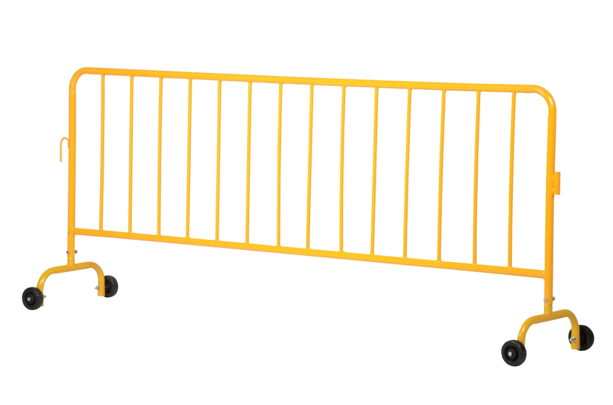 Heavy Duty Yellow Barrier with 2 Wheels