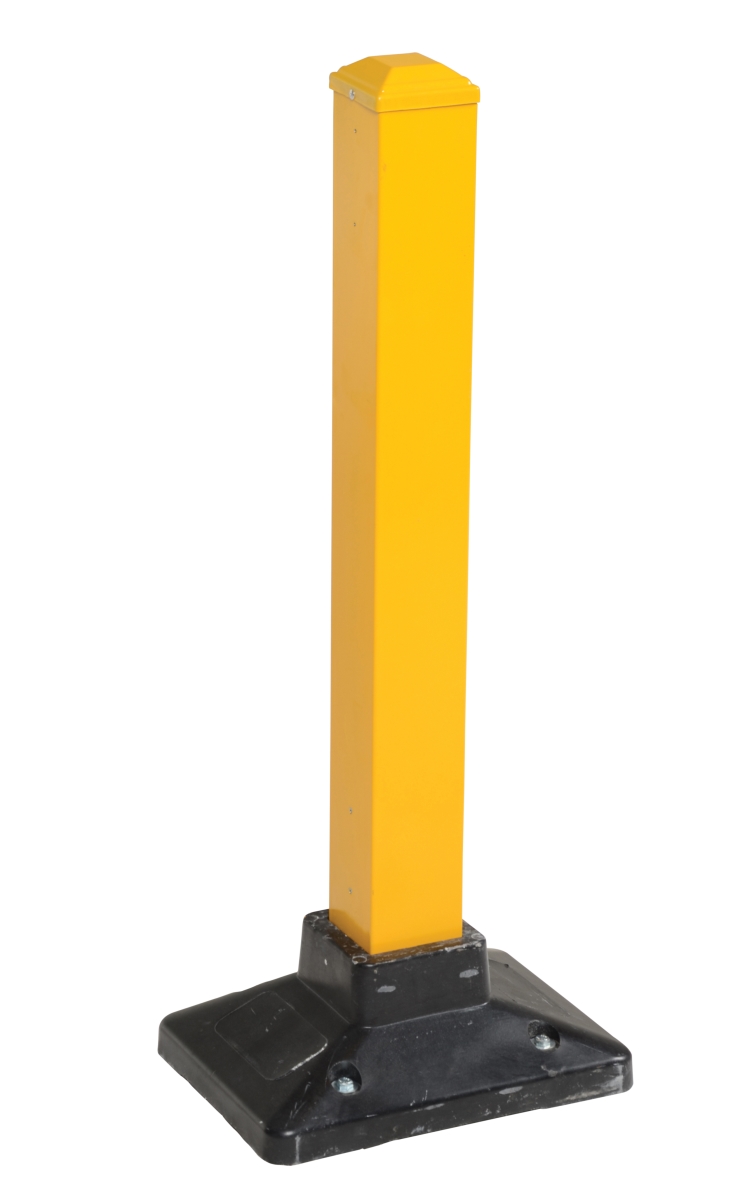 SPR-POST-Y 39 in. Yellow Semi-Permanent Barrier Post with Base