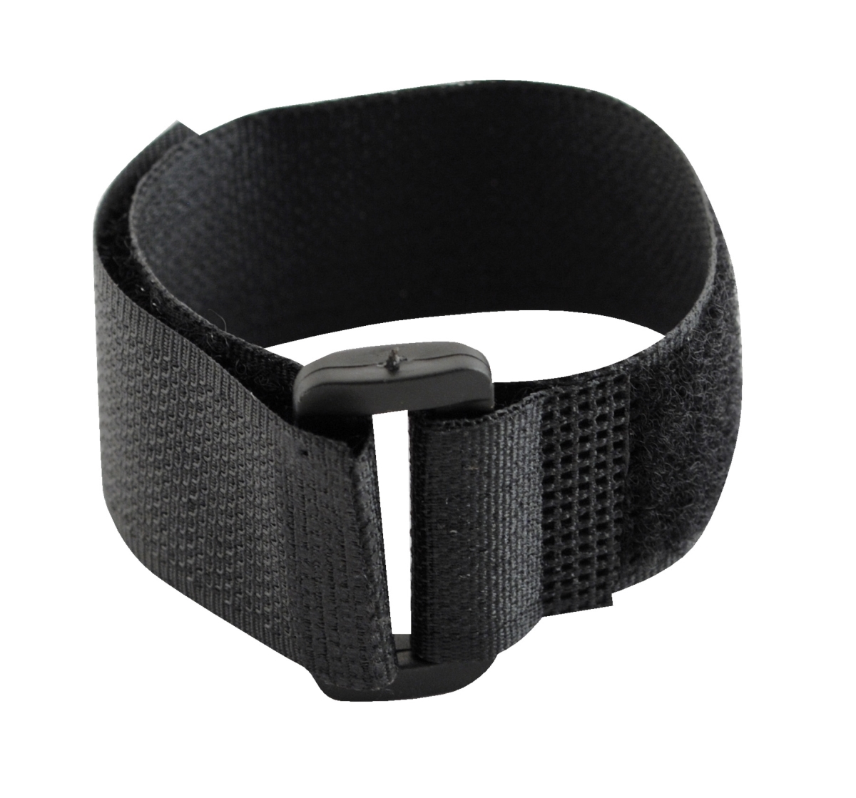 Back-to-Back Strap, No Adhesive, 8 in, 1 in W, Black, 100 PK