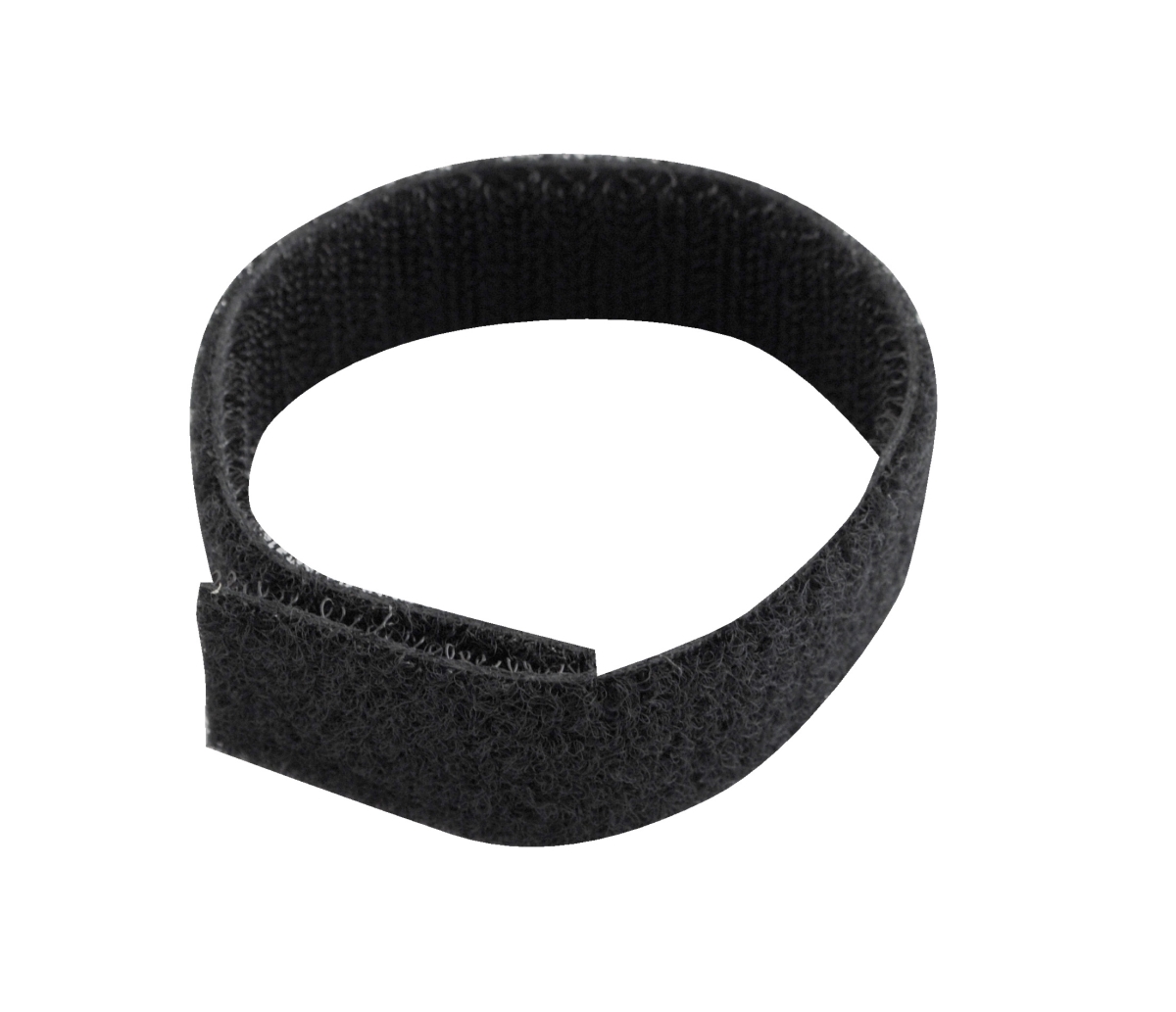 Back-to-Back Strap, No Adhesive, 8 in, 3/4 in W, Black, 150 PK