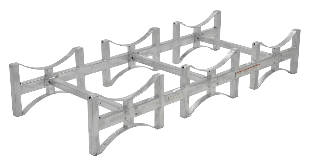 DRUM-RACK-3-G 55 gal Galvanized Stackable 3 Drum Rack