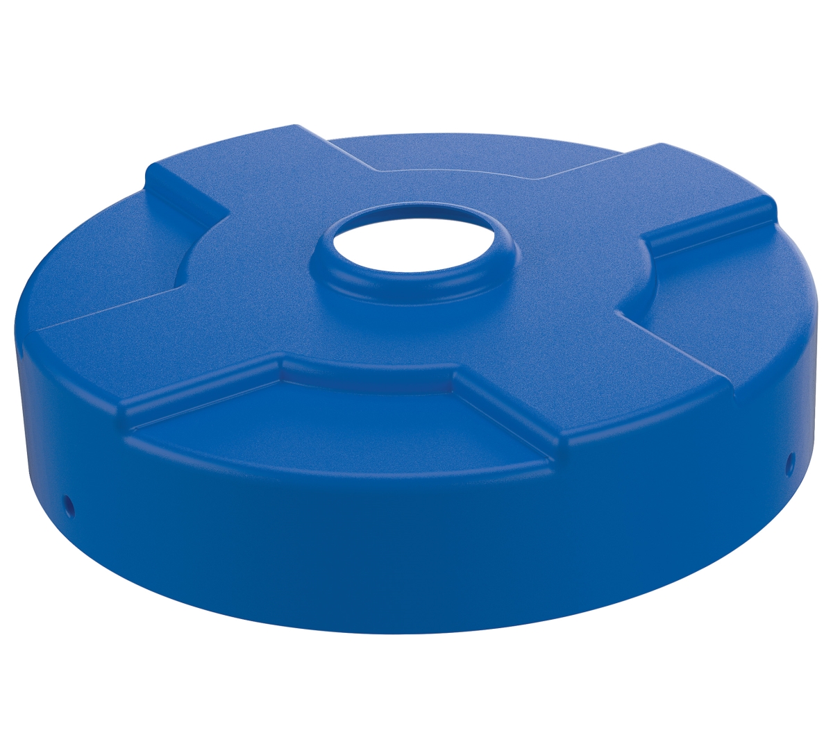 DC-P-55-CAN-UF-BU 55 gal Universal Drum Recycling Lids - Blue