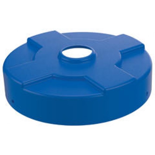 DC-P-30-CANF-BU 30 gal Drum Recycling Lid with Flaps - Blue