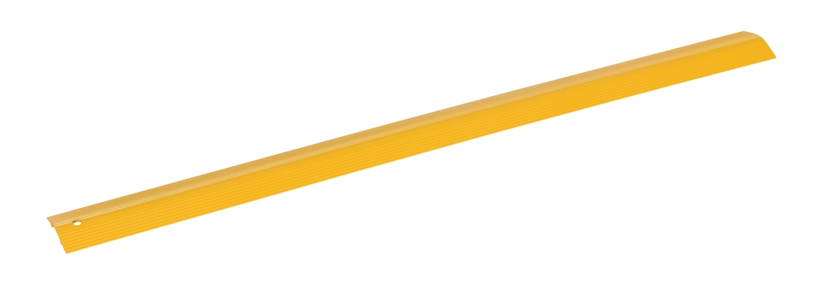 Cable Protector, 7/16 in H, 3 ft L, 2-7/8 in W, 1 Channel, Aluminum, Yellow