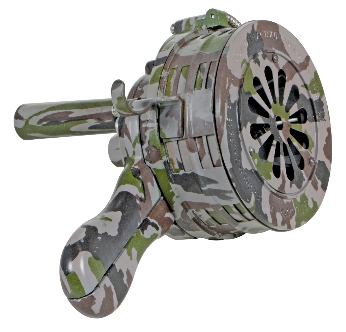 SIREN-100-C Hand Crank Metal Warning Sirens - Camo
