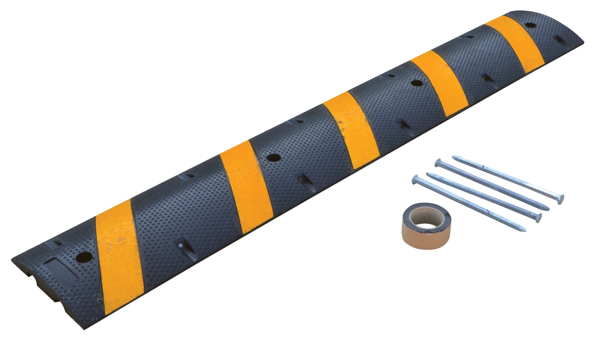 SBRY-72-A 72 in. Molded Rubber Speed Bumps with Asphalt