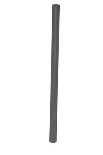 2in. PVC Corner Guard with Aluminum Insert - Gray - Durable Protection