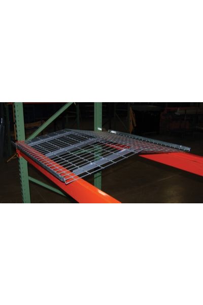 Silver Powder Coat Pallet Rack-Crown Wire Deck 46"L x 42"W