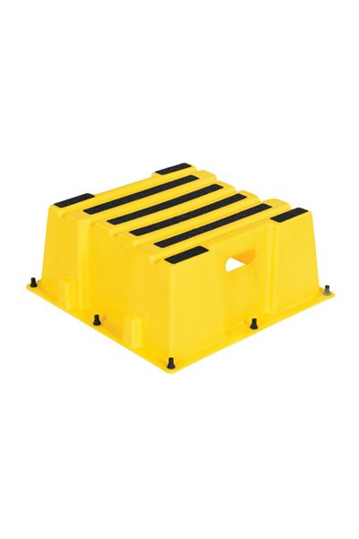 1 Steps, 10.5 Overall Height, Polyethylene, Yellow