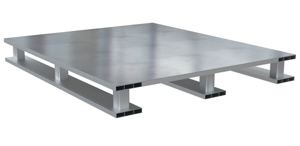 AP-ST-4048-SB 6000 lbs 47.87 x 40 x 5.06 in. Aluminum Solid Top with Skid Bottom - Silver
