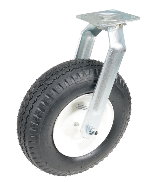 CST-PN-12X3.5-S 12 in. Dia. Pneumatic Swivel Caster - Black & White