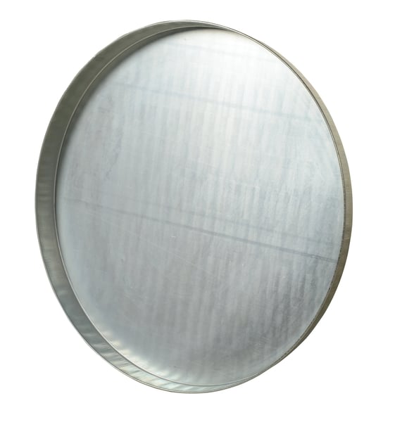 DC-245-15PKG 24.5 in. Galvanized Steel Open Head Drum Cover - Gray - Pack of 15
