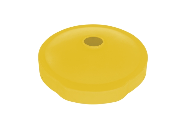 DC-P-55-CAN-UF-YL 55 gal Low-Density Polyethylene Closed & Open Drum Recycling Flap - Red