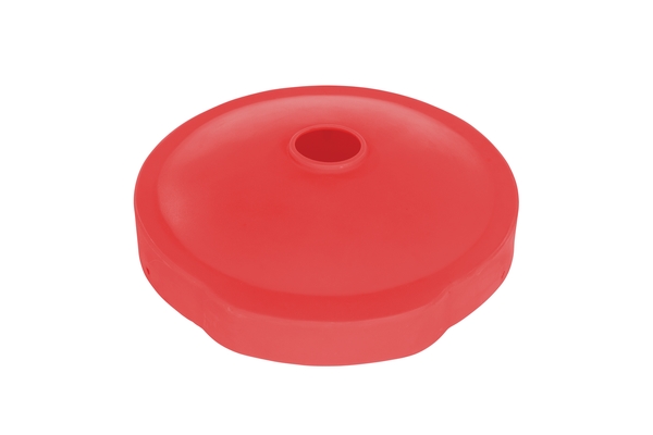 DC-P-55-CAN-UF-RD 55 gal Low-Density Polyethylene Closed & Open Drum Recycling Flap - Red