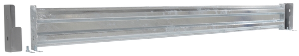 Galvanized Steel Guard Rail - Gray - 102 in. - Drop-In Style - Impact Resistant