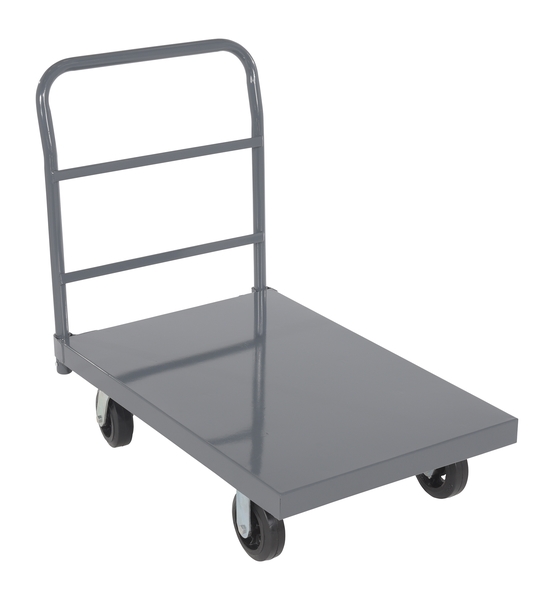 ECSPT-2436 2000 lbs 24 x 36 in. Steel Smooth Deck Platform Truck - Gray