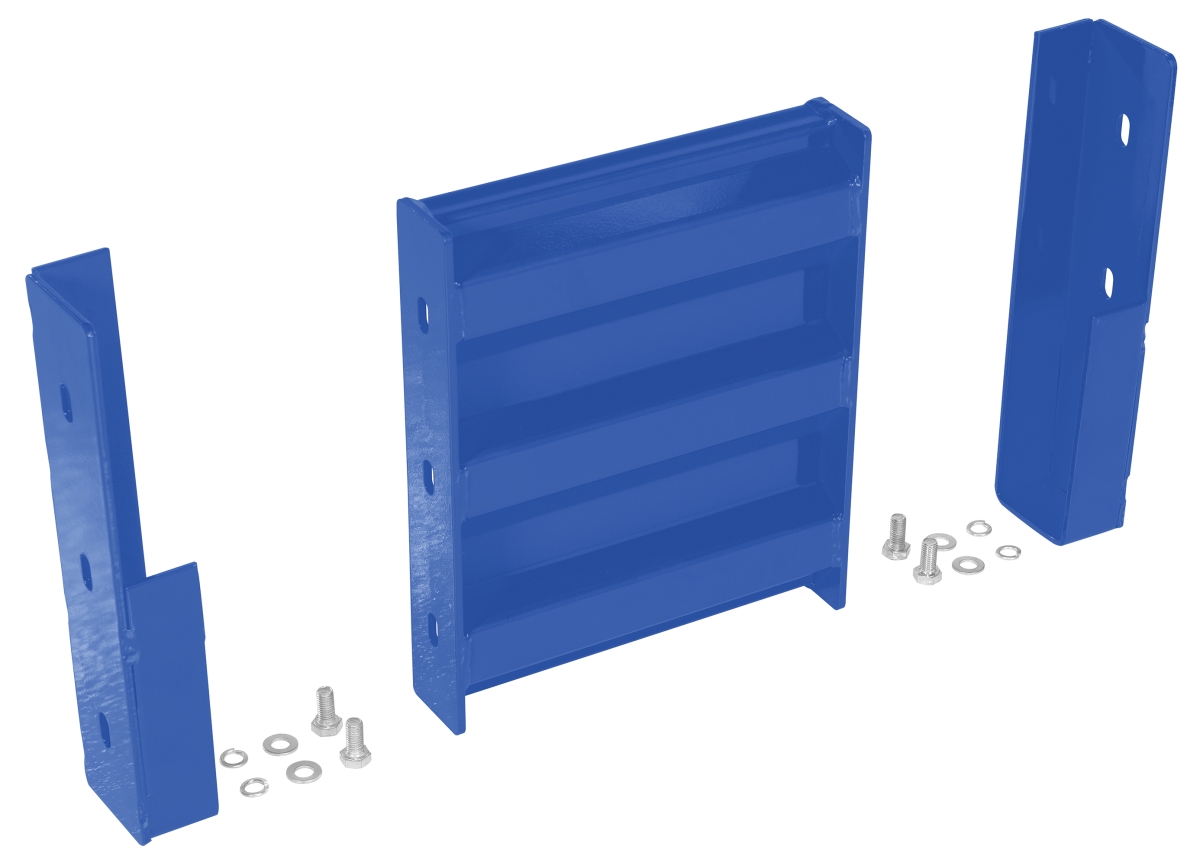GR-F3R-DI-1-BU 12 in. Steel 3 Ribbed Drop in Style Guard Rail, Blue