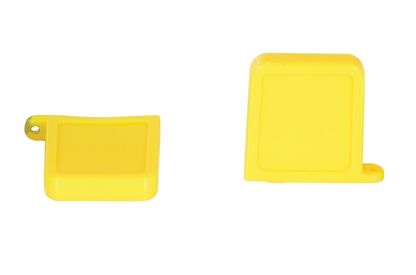 FPU-TN-45-M-YL 5.62 x 0.75 in. Thin Polyurethane Magnetic Fork Tip Protector - Yellow