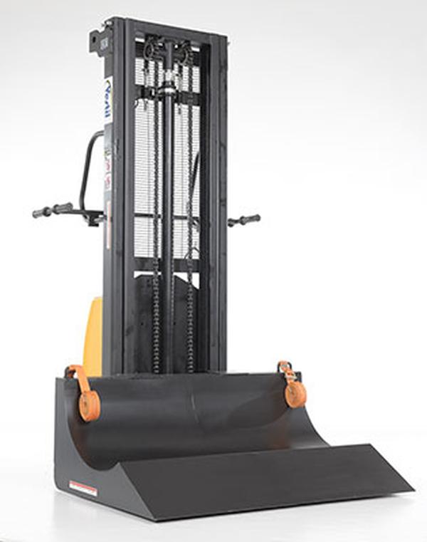 Picture of Vestil LBLK-HYD-ROLL-47-DC 600 lbs Steel 12 Volt DC Lifter Transporter with 15.75 in. Roll Dia. - Black & Yellow