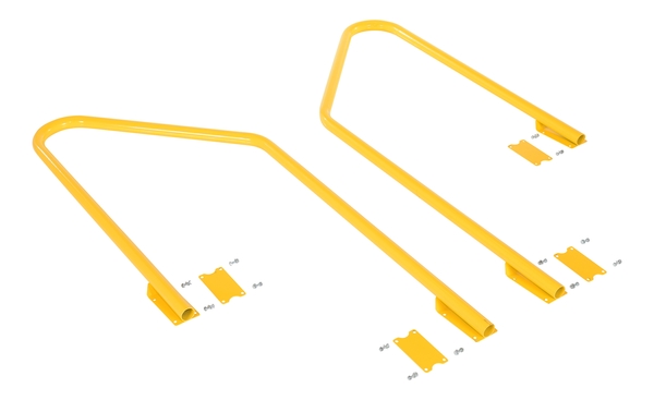 SPN-3-YL-HR-RF Steel Retro Fit Handrail Kit for 3 Step Poly Stool Models - Yellow