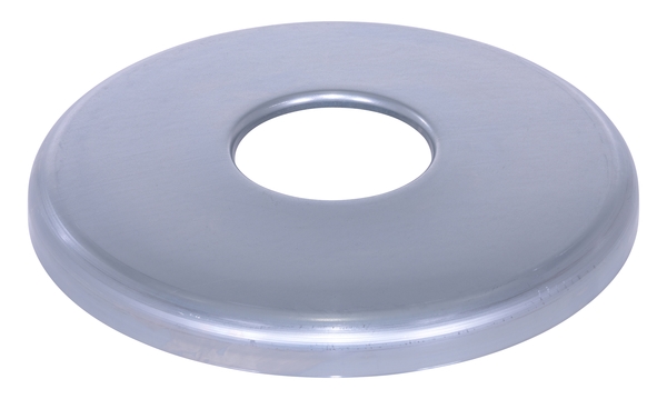 CAN-BH-558-GALV 8 in. 55 gal Galvanized Can Bag Holder - Silver