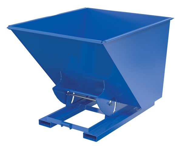 D-200-HD-NB 6000 lbs 2 cu. Yard Steel Heavy Duty No Bump & Dump Hopper - Blue