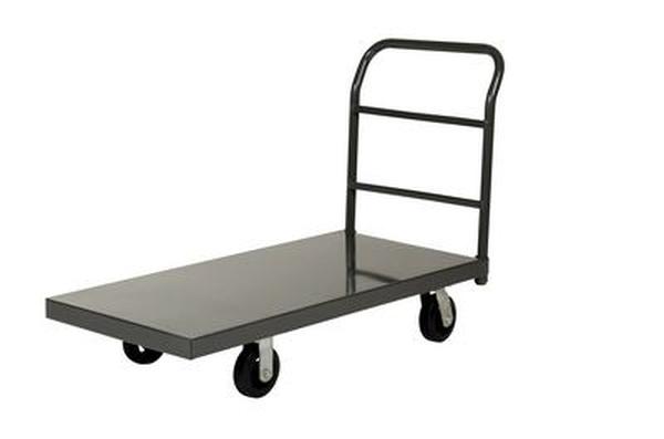 ECSPT-1832 2000 lbs 18 x 32 in. Steel Smooth Deck Platform Truck - Black
