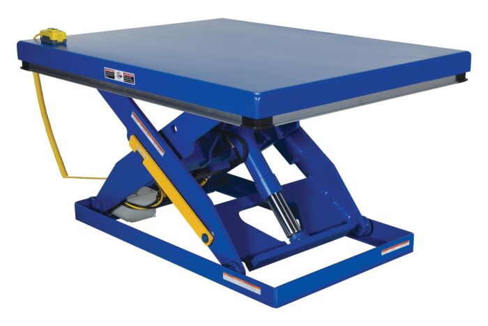 Picture of Vestil EHLT-3-82 82 in. 3000 lbs Steel Electric Hydraulic Lift Table - Blue