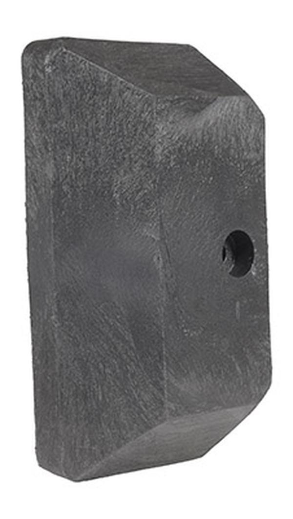 GR-H2R-CAP-BK Plastic End Cap with Sysytem for 2-Ribbed Guard Rail - Black