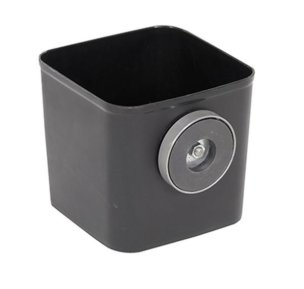 FTA-P-MSB-198 6.75 x 6.12 x 5.75 in. Plastic Fork Truck with Magnetic Storage Bin - Black