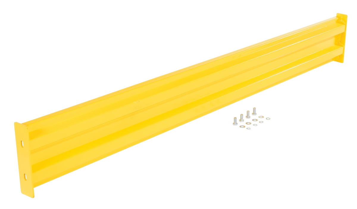 Steel Guard Rail - Yellow - 78 in. - Bolt-On Style - Impact Resistant